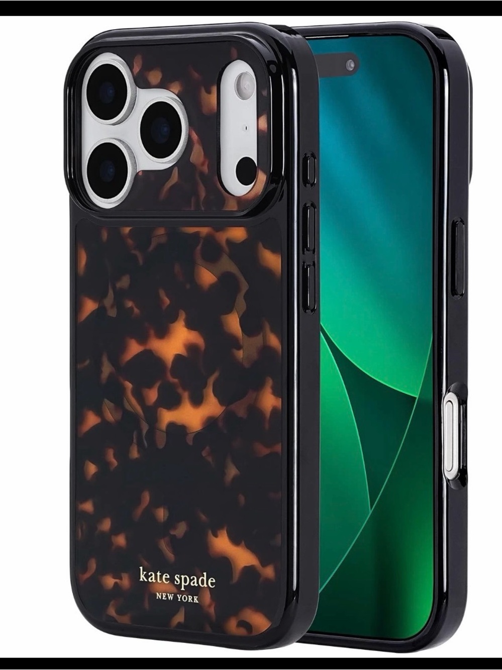 kate spade Tortoise Shell Phone Case - Black & Brown